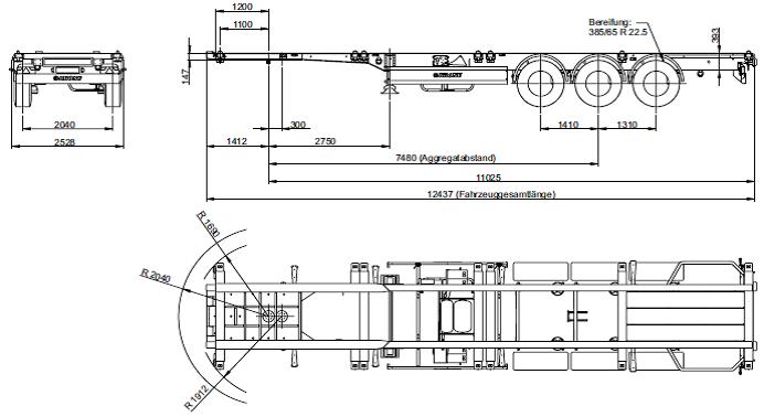 Krone - Containerchassis 