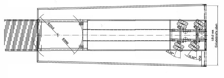 Meusburger 2-Achs-Jumbo-Tiefbett-Sattelauflieger mit Planenaufbau