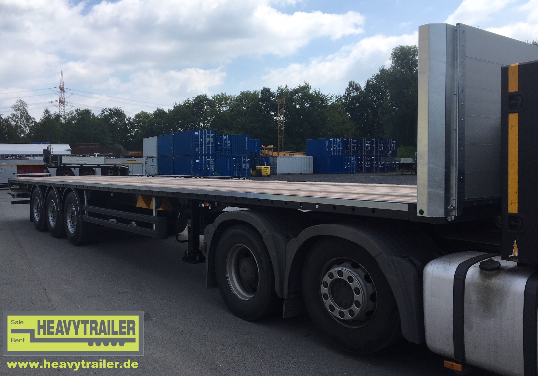 HeavyTrailer 3-Achs-Plateau-Sattelauflieger Standard