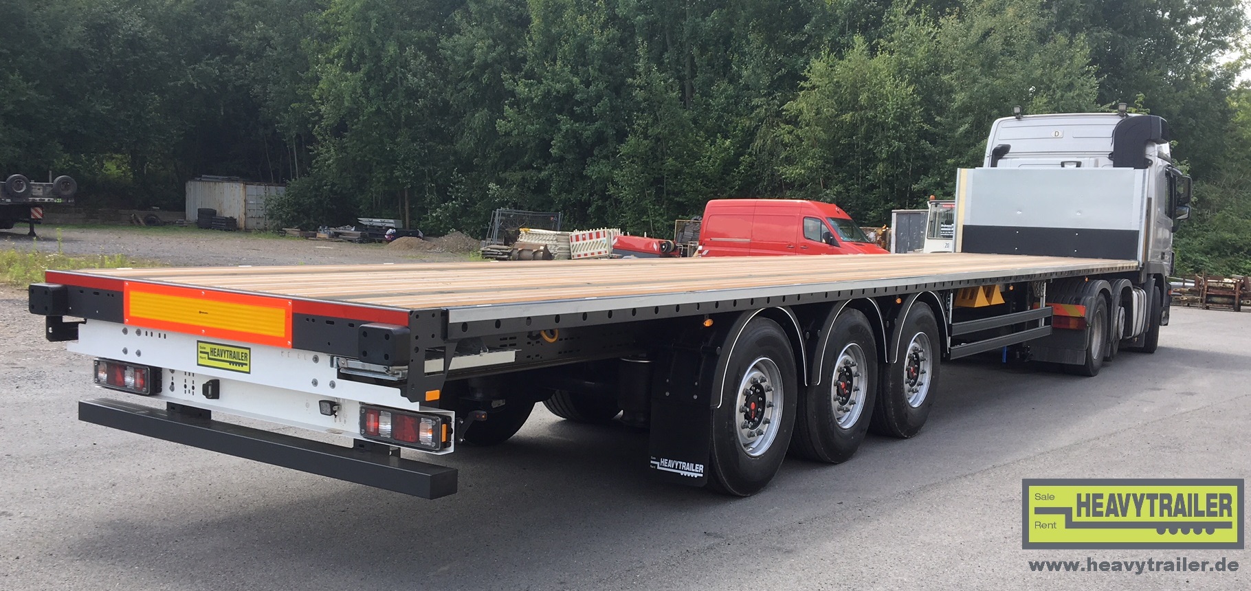 HeavyTrailer 3-Achs-Plateau-Sattelauflieger Standard