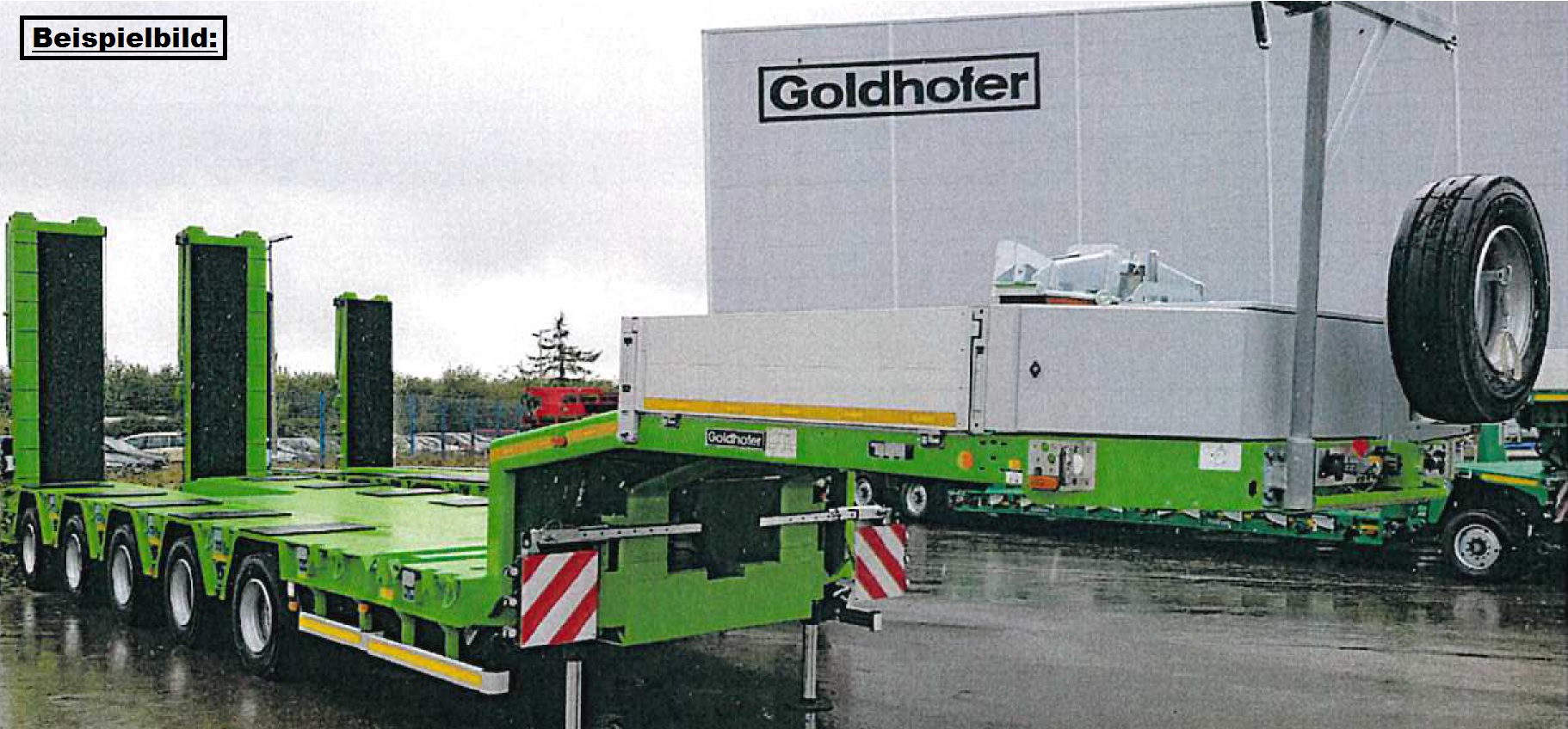 Goldhofer 5-Achs-Tele-Semi-Sattelauflieger mit hydr. Rampen MPA