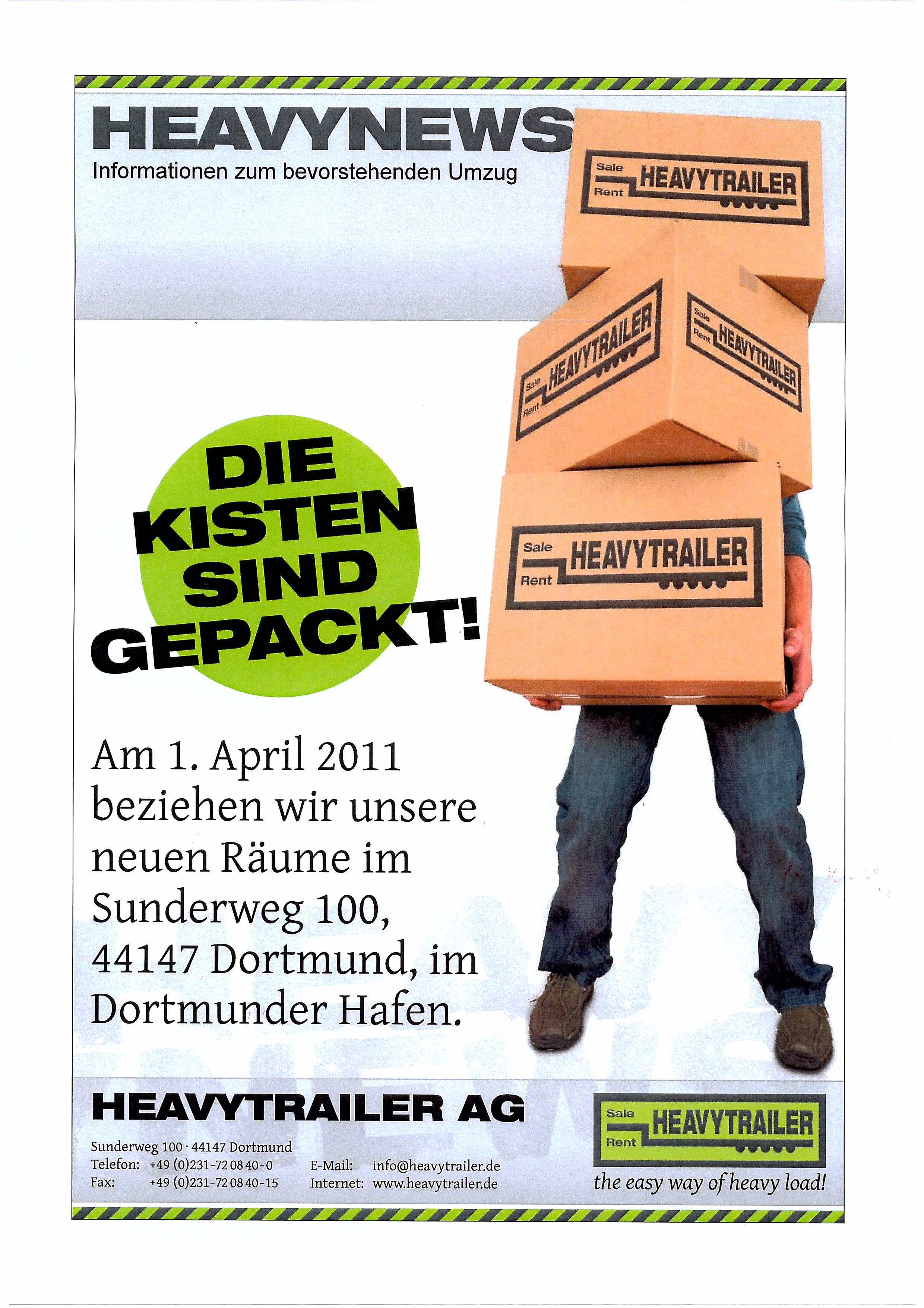 Achtung! Ab dem 01.04.2011 gilt eine neue Anschrift