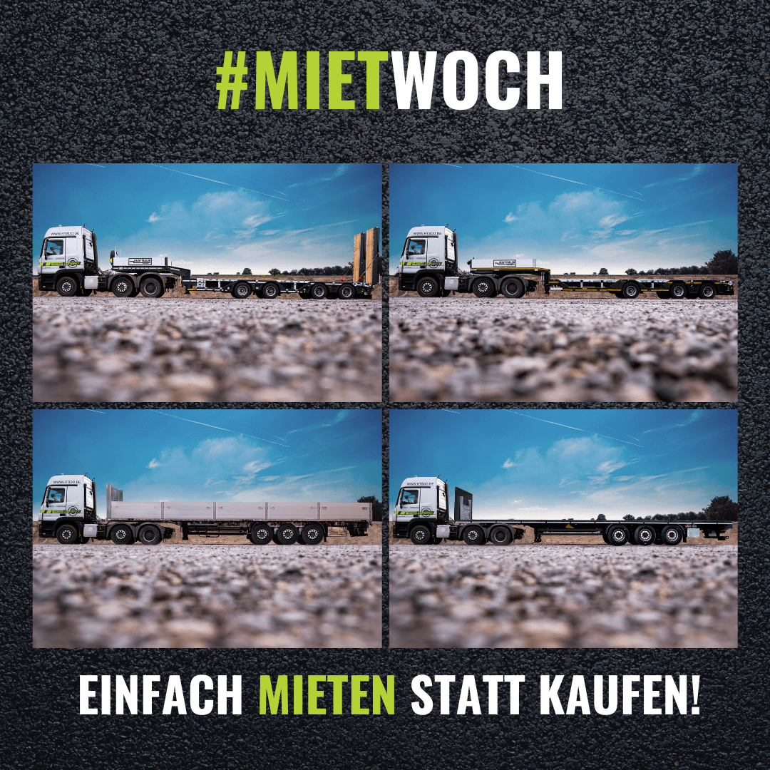 #mietwoch: Jetzt direkt verfügbare Auflieger mieten!  