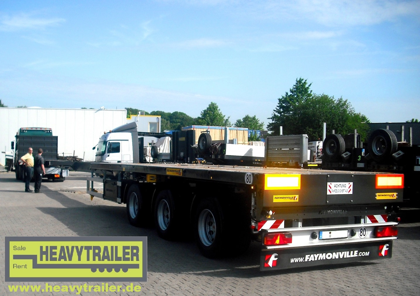 Faymonville 3-axle TELAMAX (3-axle-plateau-trailer, triple telescopic)