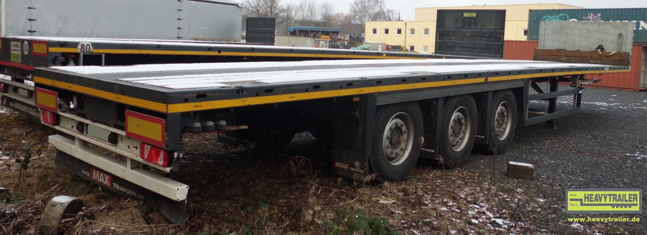 Maxtrailer 3-axle-plateau-trailer