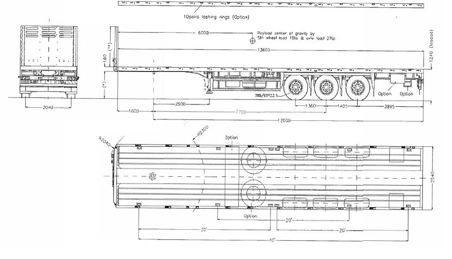 Maxtrailer 3-axle-plateau-trailer