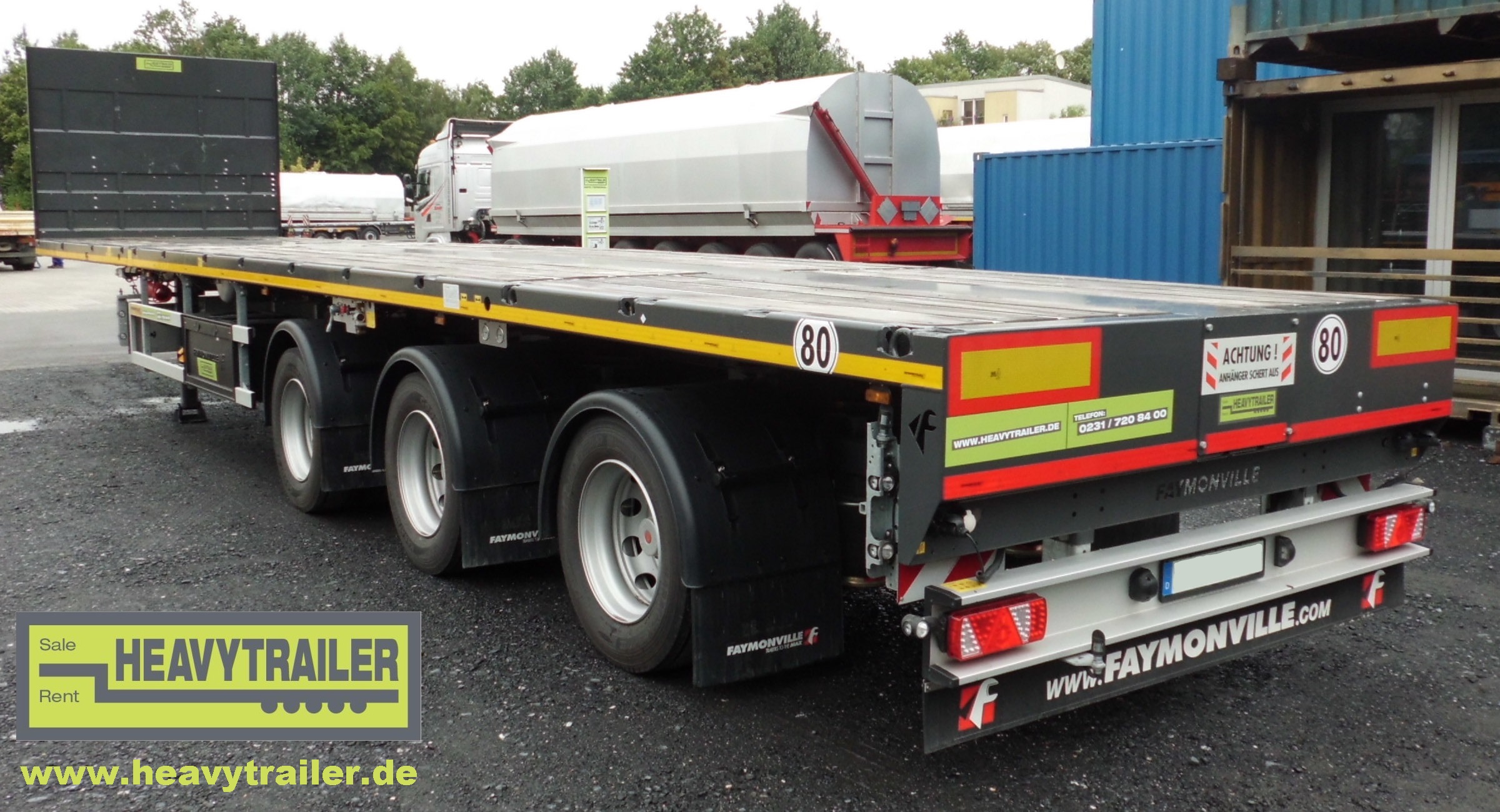 Faymonville 3-axle TELEMAX (3-axle-plateau-trailer, double telescopic)