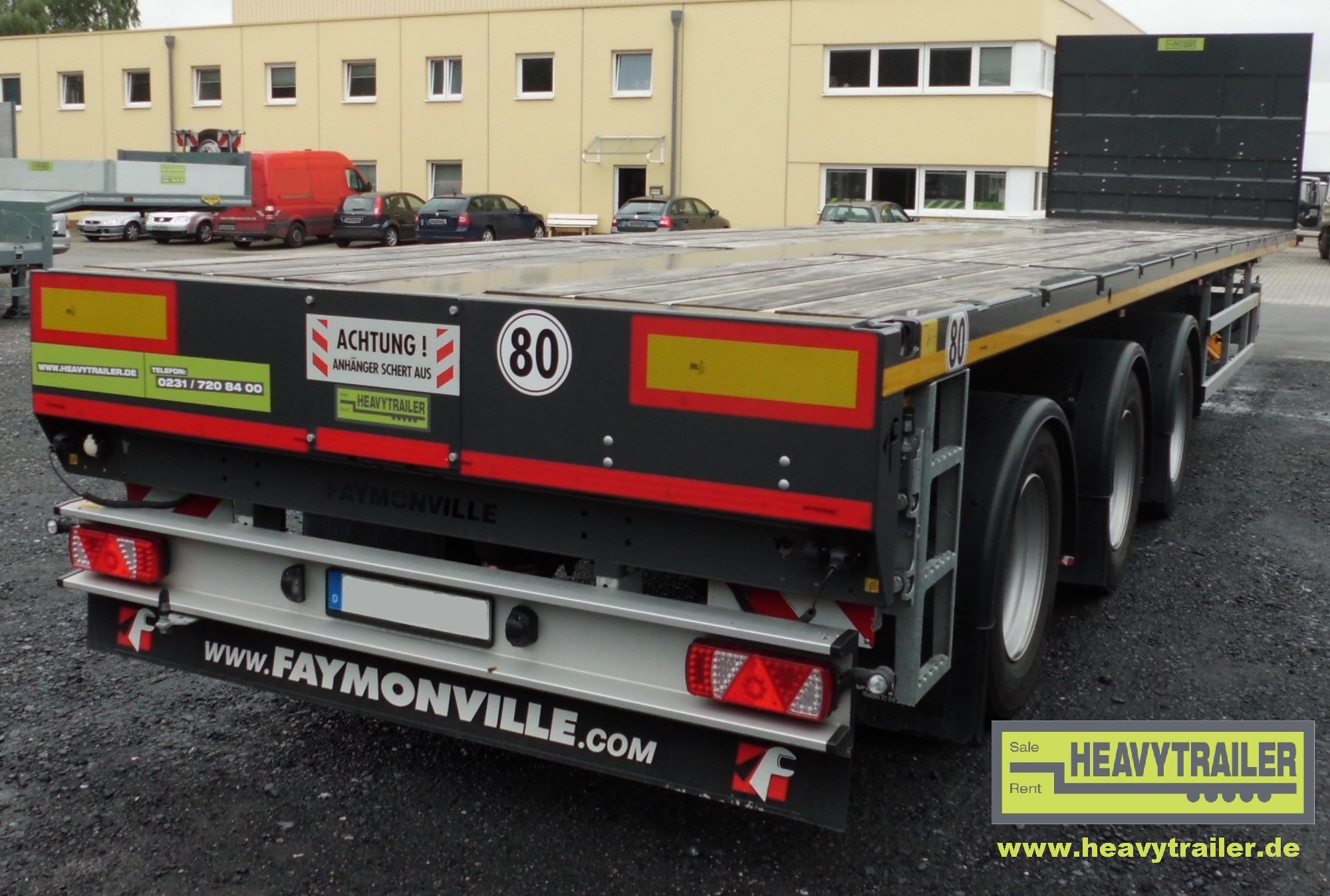 Faymonville 3-axle TELEMAX (3-axle-plateau-trailer, double telescopic)