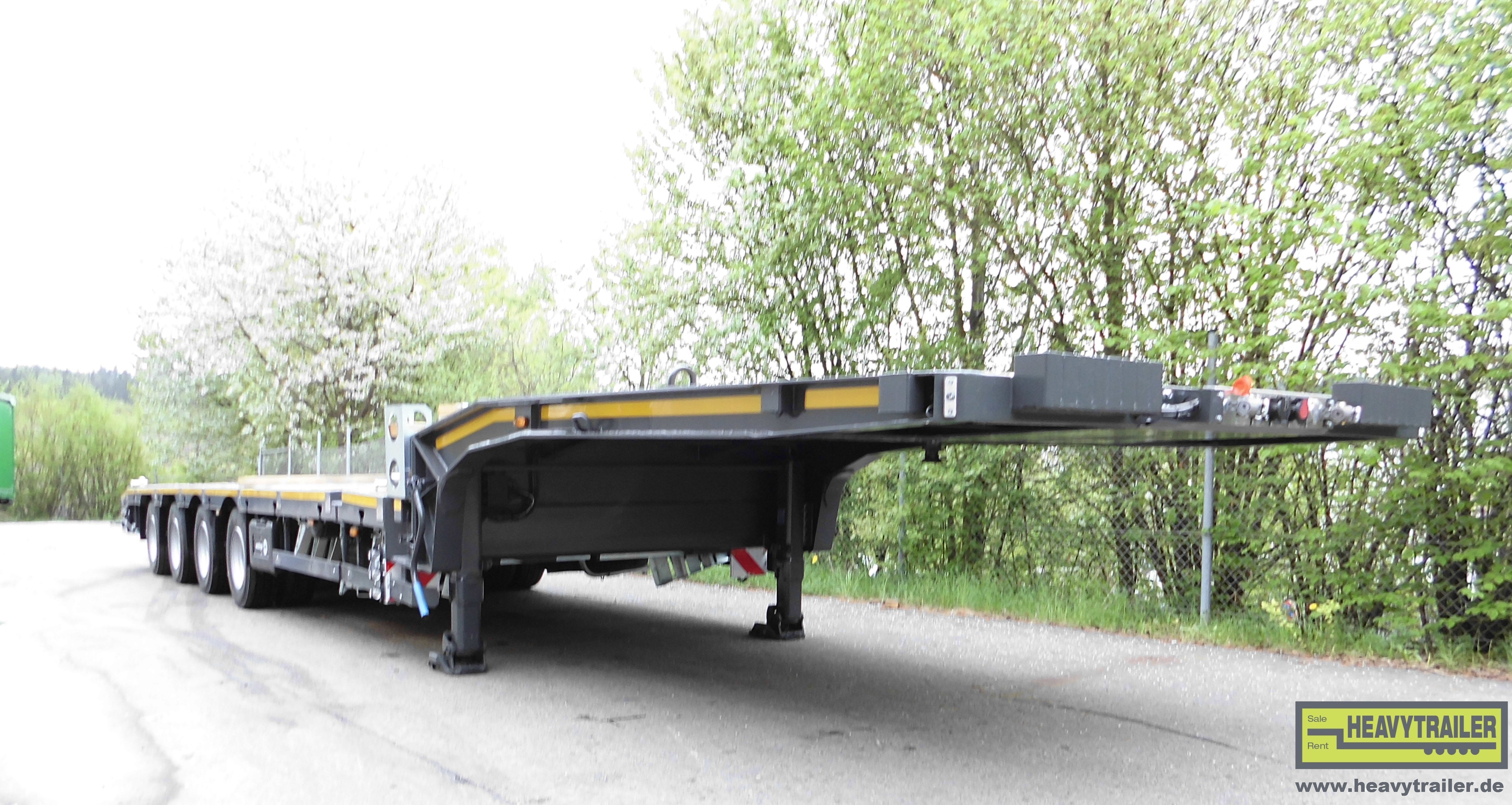 Meusburger 4-axle low bed trailer