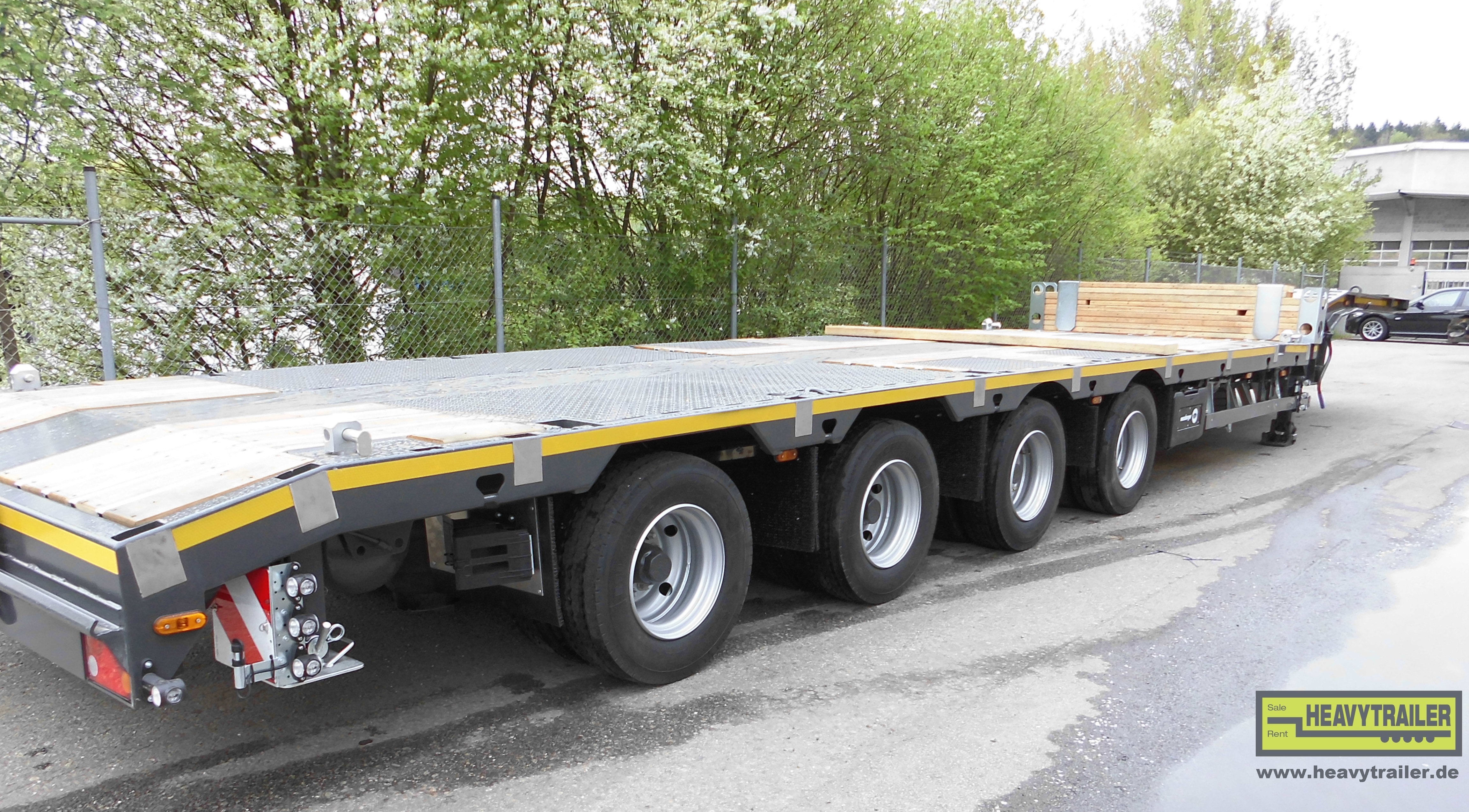 Meusburger 4-axle low bed trailer