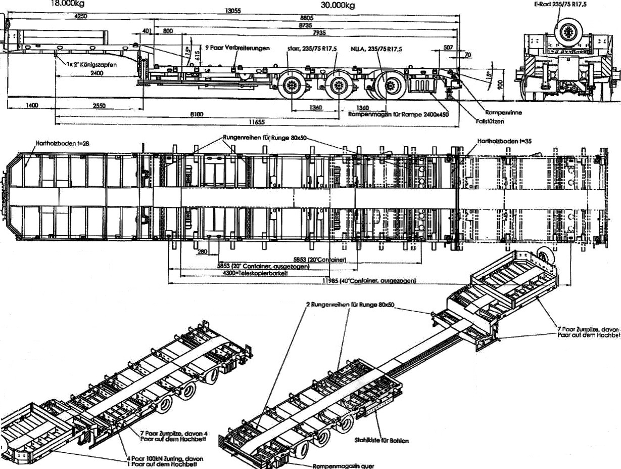 HRD 3-axle-semi-trailer