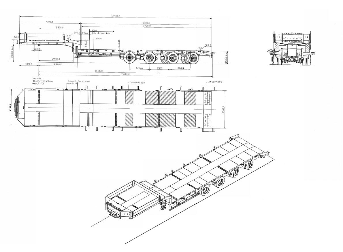 HRD 4-axle-semi-trailer