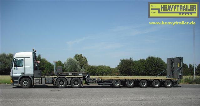 Meusburger 5-axle-semi-trailer with hydraulic ramps