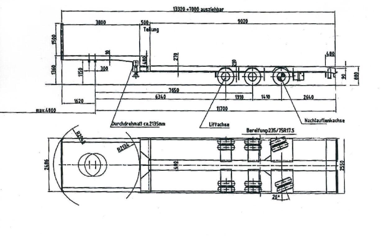 Meusburger 3-axle-semi-trailer