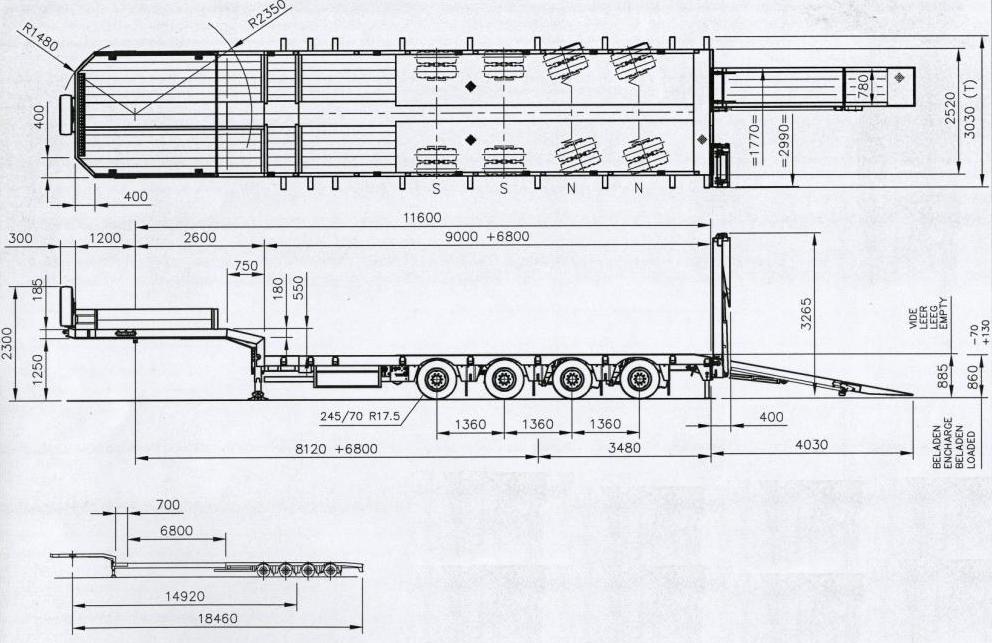 Nooteboom OSDS-58-04V(EB) (4-axle-semi-trailer with hydraulic ramps)