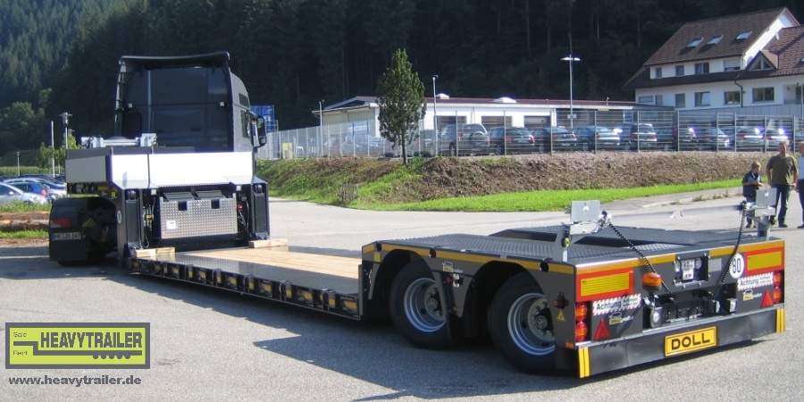 Doll 2-axle low-deck trailer with Panther-axle