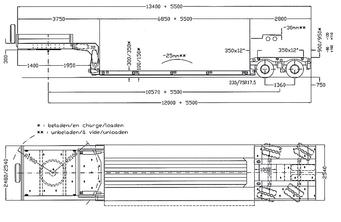 Faymonville 2-axle MEGAMAX (2-axle-low-deck-trailer)